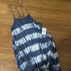 Free People Blue and White Tie-Dye Cover up/ or tunic